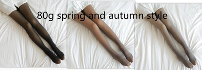 Winter Warm Fleece Pantyhose Women Fleece Lined Pantyhose Thermal Winter Tights