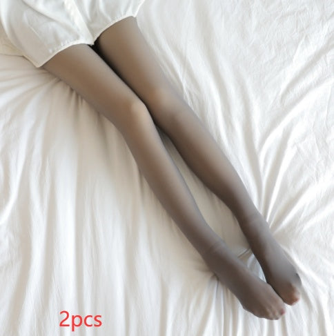 Winter Warm Fleece Pantyhose Women Fleece Lined Pantyhose Thermal Winter Tights